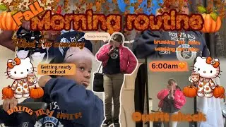 Fall Morning Routine||Getting ready for school🧡🤎DOUBLE UPLOAD!!!