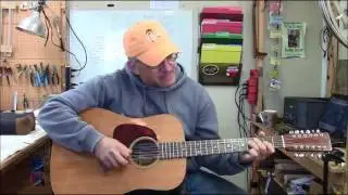 Left-handed Martin D18 12 string