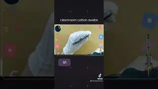Cleanroom cotton swab stick #b2b #cleanroom #foryou #factory #cleaning #manufacturer #esd #printer