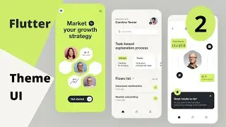 Flutter app UI with the material you theming tutorial part 2 in speed code
