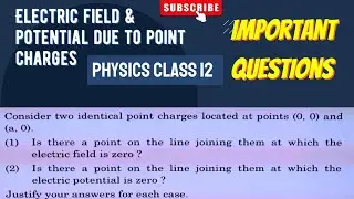 Consider two identical point charges located at points (0, 0) and (a, 0).