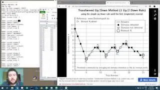 Auditory psychophysics using Python and Psychopy - (Video 10 Recording Subject Responses)