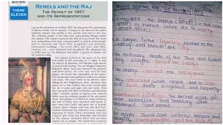 Notes Class 12 History Ch.11 (part-1)Rebels and the Raj The Revolt of 1857 and its Representations.
