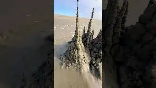 Sandcastle #beach #satisfying #sand #art