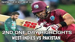 West Indies vs Pakistan Epic Clash | West Indies vs Pakistan 2ND One Day Highlights 