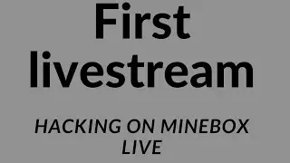 Hacking on minebox live idk