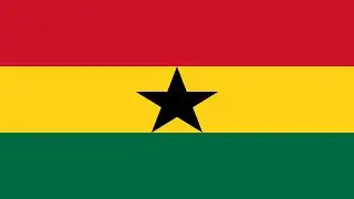 Evoluci&oacute;n de la Bandera de Ghana - Evolution of the Flag of Ghana