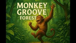 《Monkey Groove Forest》｜Funky Forest Groove ✨ Retro Beat + Dance Rhythm 🌿🎶