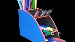 pen stand making with cartoon paper | pen/pencil holder ideas | paper craft