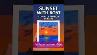 🌊&ldquo;OCEAN SUNSET MEDITATION | Serene Landscape Painting | Peaceful Nature Art for Beginners&rdquo;#ocean#art