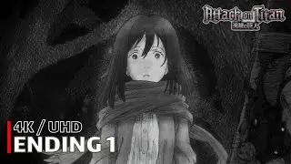 Attack on Titan - Ending 1 【Utsukushiki Zankoku na Sekai】 4K / UHD Creditless | CC