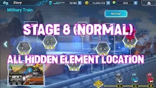ROCKMAN X DiVE - Stage 8 Normal All Hidden Element Location