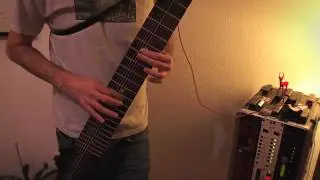 Daft Punk - Da Funk cover song played on Chapman Stick (with loops!)