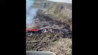Aerials of lava fountains as Hawaii's Kilauea volcano erupts
