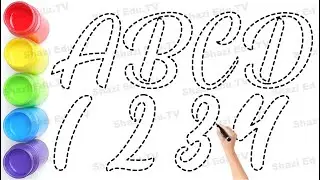 Learn ABCD-1234 - Kids Tracing & Coloring Fun