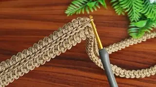 ✅Crochet Thick Bag handle.It is very easy, very durable and very stylish.Make a belt or bag handle.