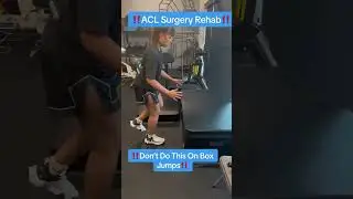 ACL Reconstruction Surgery Rehab: Dont make this mistake while doing box jumps #aclrecovery #acl