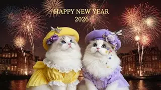 Sisters&rsquo; Cat Travel Vlog: Magical Amsterdam New Year 2026 🐱