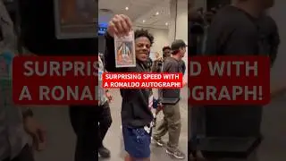Surprising SPEED with a RONALDO AUTOGRAPH!