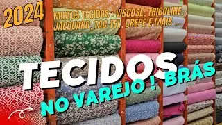 Tecidos no Varejo uma gama enorme deprodutos Viscose, Tricoline, Jacquard, tac-tel,Crepe e mais ...