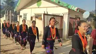 Naga New year festival 2026 khiamniungan women cultural troupes in Myanmar Lahe Town 