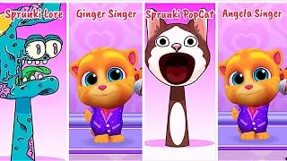 Who Will Prevail: Sprunki Lore Sprunki Pop cat Vs Ginger Singer ? 😌 | 😨 Mega Battle #198