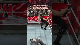 WWE2K24 Uncle Howdy Attacks the Ref #wwe2k24 #wwe #unclehowdy #shorts
