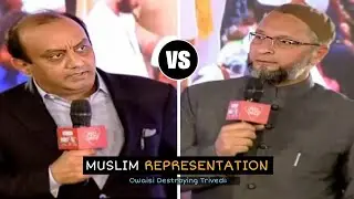 Asaduddin Owaisi Schooling Sudhanshu Trivedi | Asaduddin Owaisi vs Sudhanshu Trivedi.