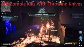 MWZ Cryptid Bootcamp Event. 120 Zombie Kills With Throwing Knives 😎#ps5 #cod #callofduty  #gameplay