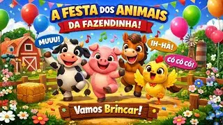 MÚSICA INFANTIL | A FESTA DOS ANIMAIS DA FAZENDINHA
