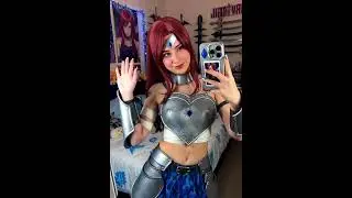Erza Scarlet acordou e j&aacute; t&aacute; pronta pra requip em voc&ecirc; ⚔️🔥 #ErzaCosplay #FairyTail