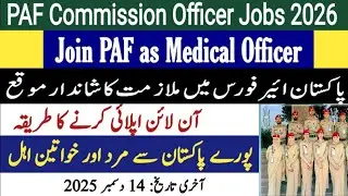 Join Pakistan Air Force | Medical Branch 136 CSC | December 2025 Registration | Jobs Info