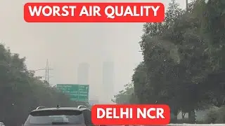 Worst air quality in Delhi NCR Health ALERT 🚨!! Stay at home #delhi #pollution #dailyvlog #youtube