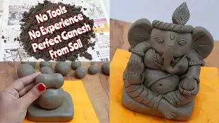 Eco Friendly Ganesha Making With Simple And Easy Techniques || How To Make Clay Ganesha From Soil..
