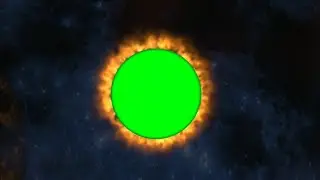 Green Screen Logo Fire Circle Animation effect No Copyright HD Footage