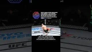 UFC on ABC 5 Emmett vs Topuria Featherweight Fight Simulation Highlight 🇺🇸🇬🇪👊🎮 #shorts
