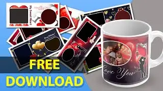 💕New LOVE MUG PSD TEMPLATES 2021  FREE Download By Somnath Photography
