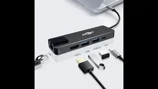5 IN 1 USB Type C to 4K HDTV LAN USB 3.0 USB PD Hub Adapter