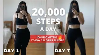 I Walked 20,000 STEPS EVERYDAY for 7 DAYS...Here's How My Body Changed | Walking for Weight Loss