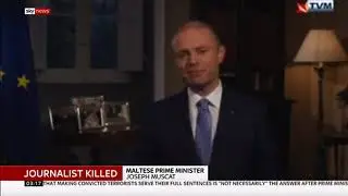 Prime Minister (Joseph Muscat) resigns (Malta) - Sky News - 2nd December 2019