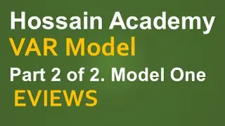 VAR. Model One.  Part 2 of 2. EVIEWS