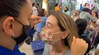 Depilación con hilo en el Callejón de la Belleza CDMX, México 🇲🇽 *Dolorosa*