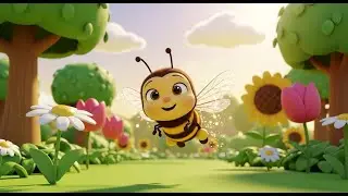 Buzzy Bee Goes Whee Whee Whee | English Nursery Rhyme | Fun Learning Song | Baby Music