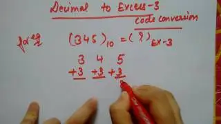 Decimal to Excess 3