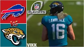 Bills vs Jaguars Wild Card Playoff Full Game Simulation | Madden 26