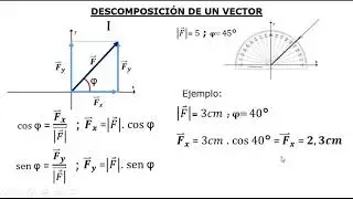 Descomposición de un vector en dos direcciones