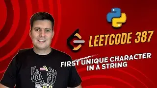 LeetCode 387  First Unique Character in a String - python