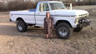 Обзор Ford F250 4X4 Highboy 1975 года выпуска &mdash; ПРОДАЕТСЯ в Оклахоме