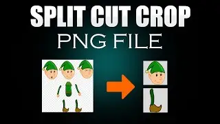 How to split cut sprite sheet png into multiple png files for video game development or animation.
