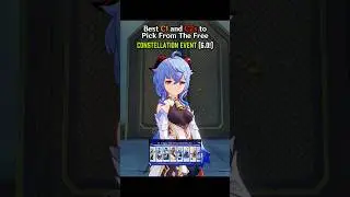Best C1 and C2's To Pick From The Free CONSTELLATION EVENT on 6.0! - Genshin Impact #shorts